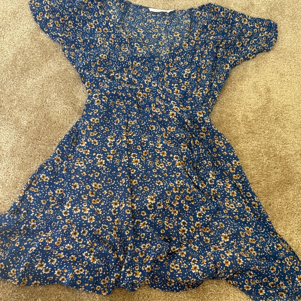 Floral Blue Dress